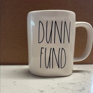 Rae Dunn White Handwritten Ceramic Mug